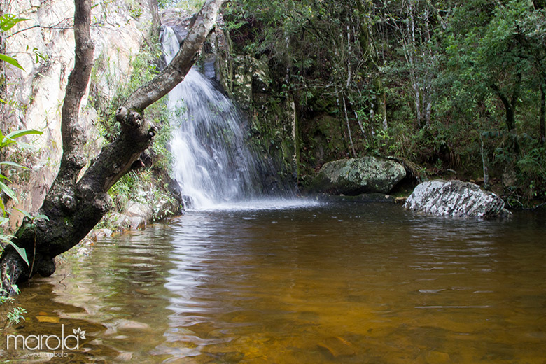 Cachoeira na caminhada da Serra de São José