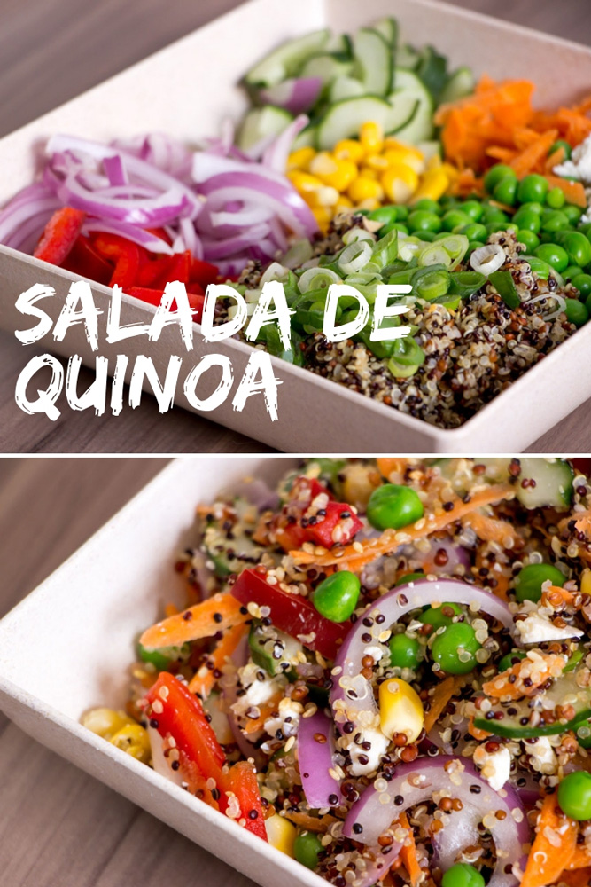 Receita de Salada de Quinoa - Receita leve e prática para o dia a dia.